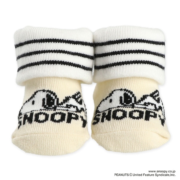 新生児クルーソックス（スヌーピー・ライン）