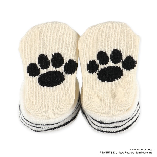 新生児クルーソックス（スヌーピー・ライン）