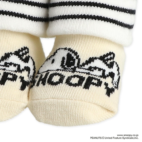 新生児クルーソックス（スヌーピー・ライン）