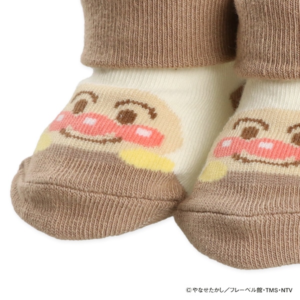 新生児クルーソックス（アンパンマン・ドキンちゃん）