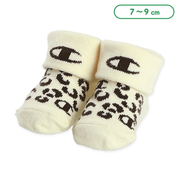 Champion）新生児クルーソックス（レオパード）