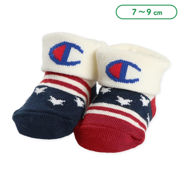 Champion）新生児クルーソックス（星条旗）