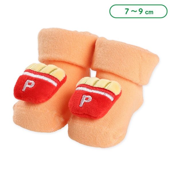 ぬいぐるみ付き新生児ソックス（ポテト）