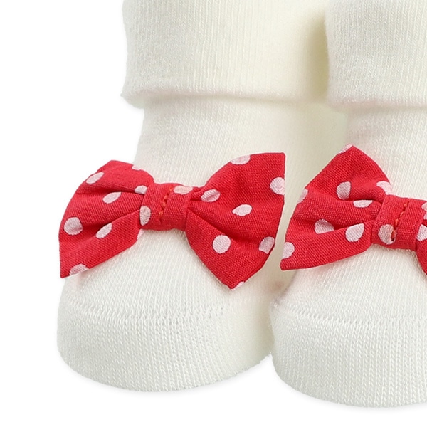 新生児クルーソックス（リボン）