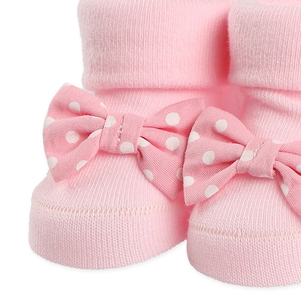 新生児クルーソックス（リボン）