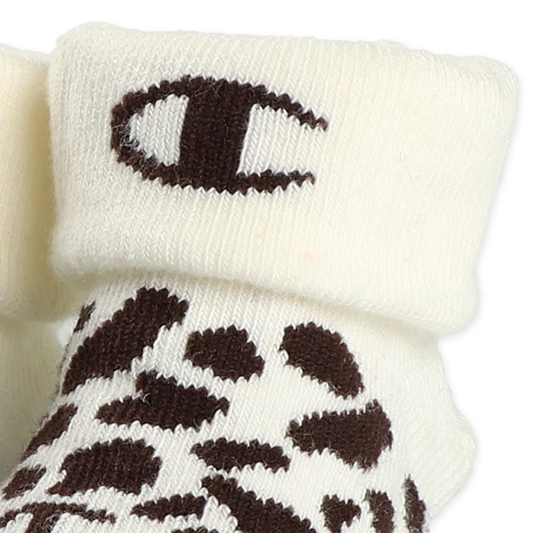 Champion）新生児クルーソックス（うし柄）