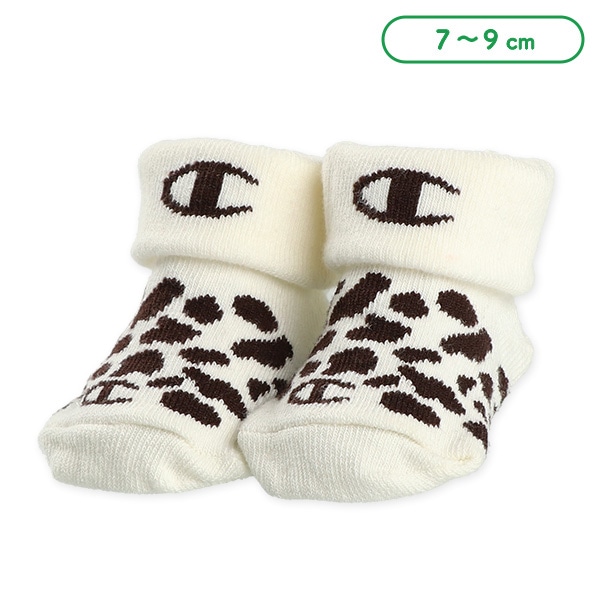 Champion）新生児クルーソックス（うし柄）