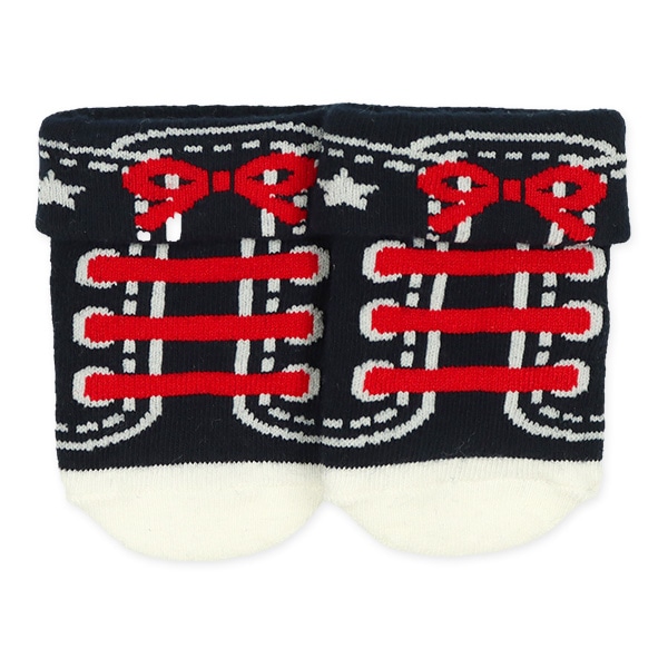 3足組新生児クルーソックス（アメカジ）