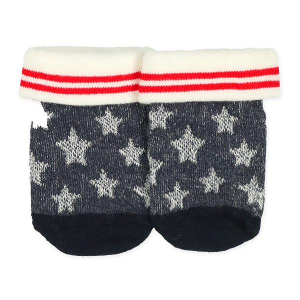 3足組新生児クルーソックス（アメカジ）