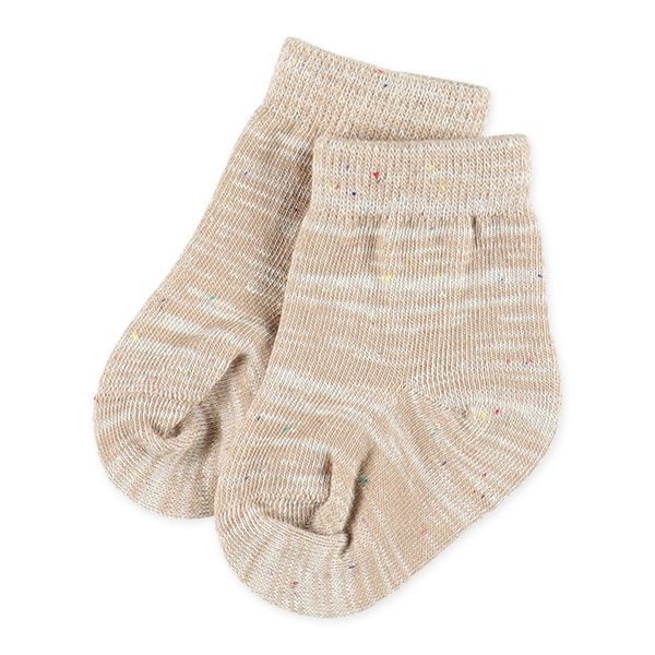 3足組新生児クルーソックス（ネップ）