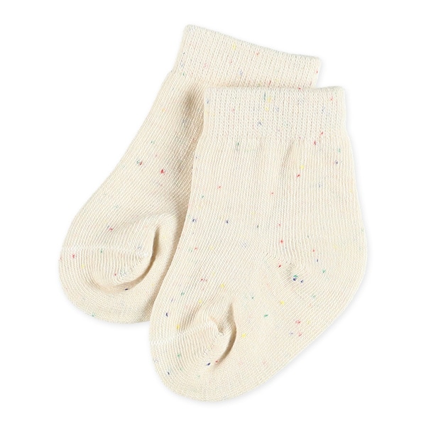 3足組新生児クルーソックス（ネップ）