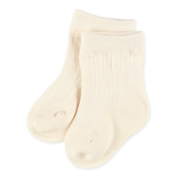 3足組新生児クルーソックス（太リブ）