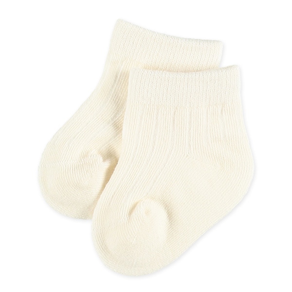 3足組新生児クルーソックス（ショートリブ）