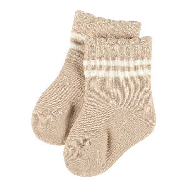 3足組新生児クルーソックス（ライン）