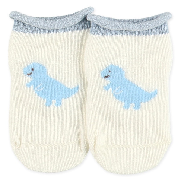 3足組新生児クルーソックス（恐竜）