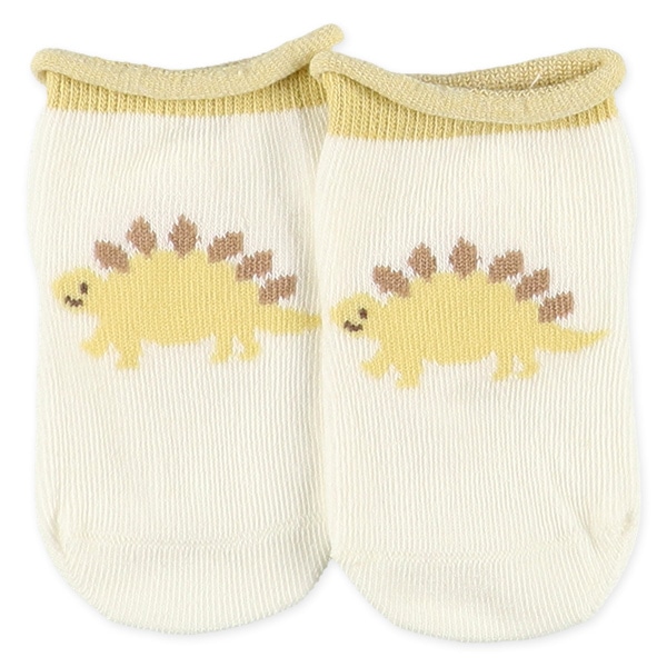 3足組新生児クルーソックス（恐竜）