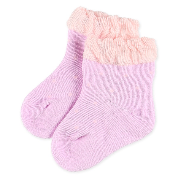 3足組新生児クルーソックス（エンジェル）