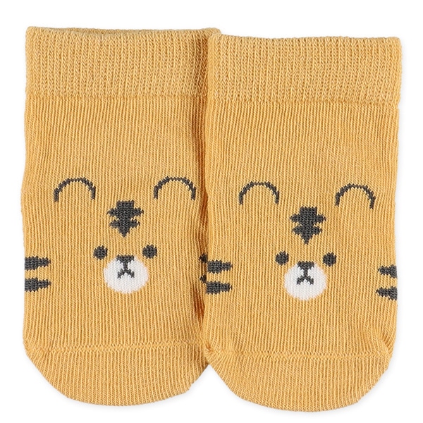 3足組新生児クルーソックス（クマ・トラ・カエル）