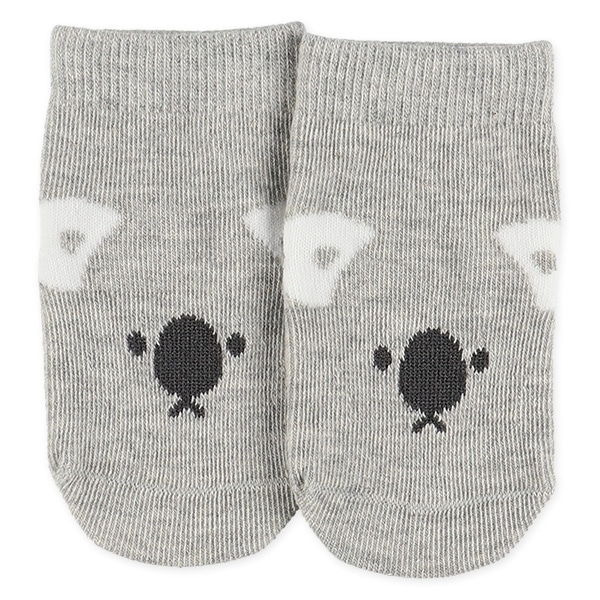 3足組新生児クルーソックス（レッサーパンダ・コアラ・ナマケモノ）