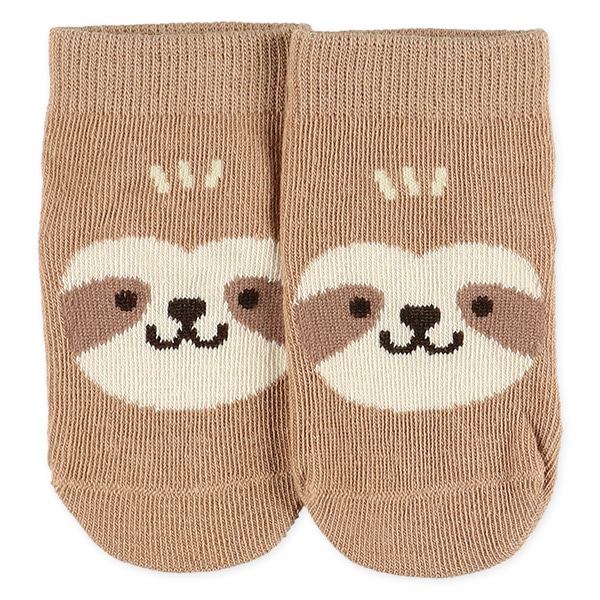 3足組新生児クルーソックス（レッサーパンダ・コアラ・ナマケモノ）