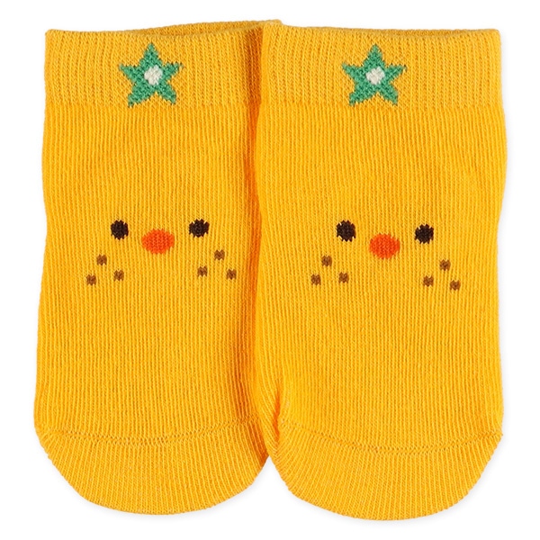 3足組新生児クルーソックス（フルーツ）