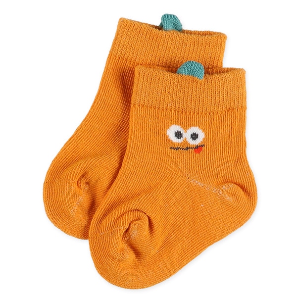 3足組新生児クルーソックス（モンスター）