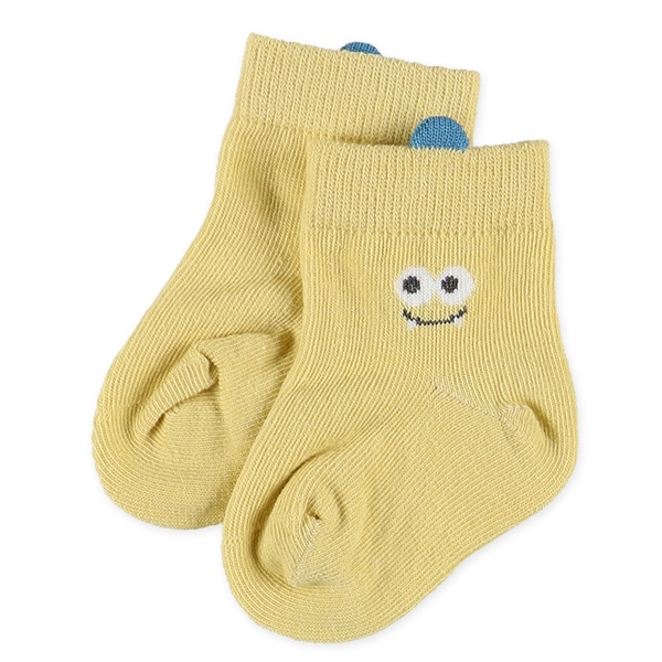 3足組新生児クルーソックス（モンスター）