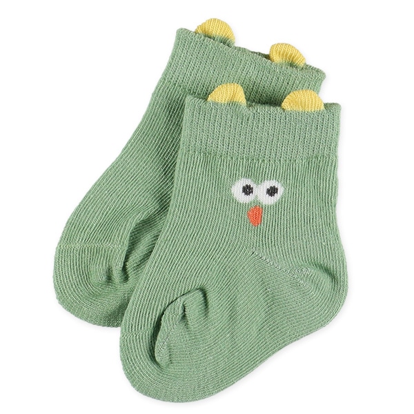 3足組新生児クルーソックス（モンスター）