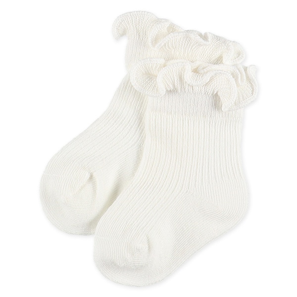 3足組新生児クルーソックス（針抜きメロウ）
