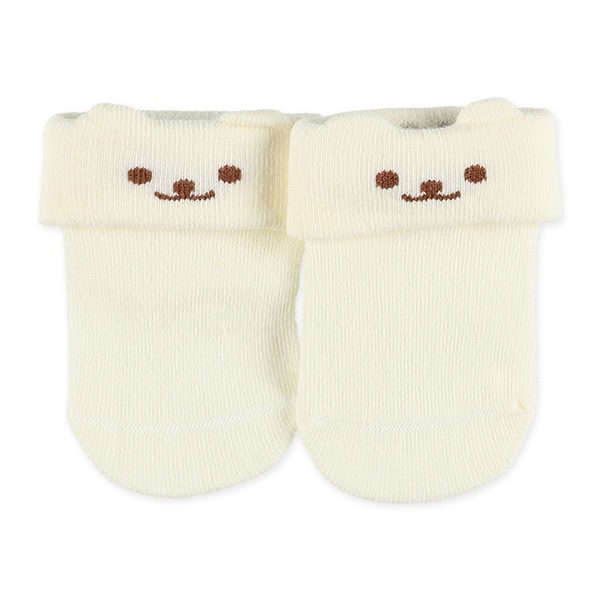 3足組新生児クルーソックス（アニマル）