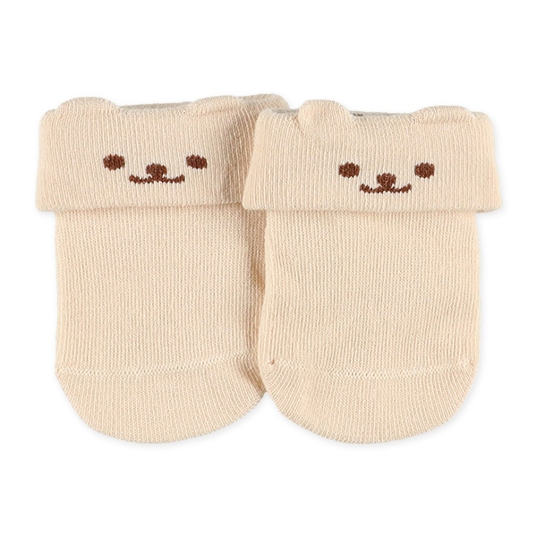 3足組新生児クルーソックス（アニマル）