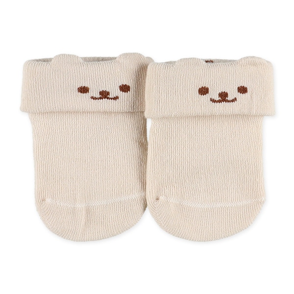 3足組新生児クルーソックス（アニマル）