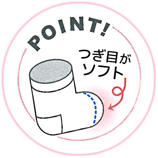 3足組新生児クルーソックス（リボンドット）