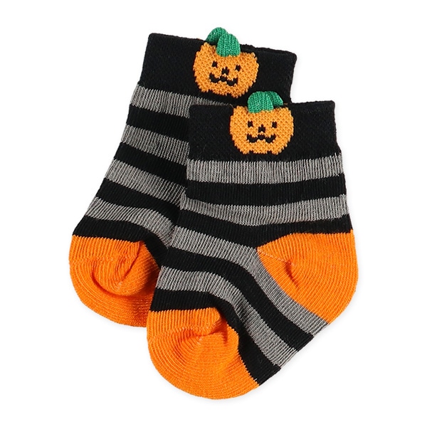 3足組新生児クルーソックス（ハロウィン）
