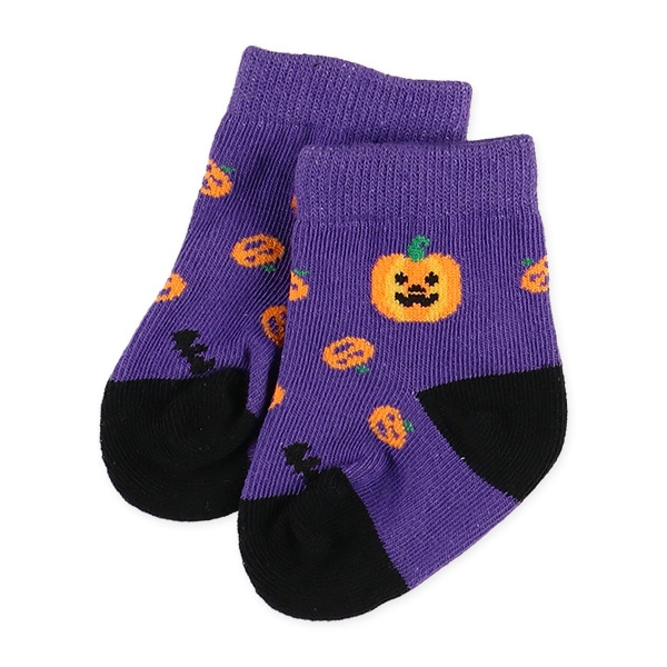 3足組新生児クルーソックス（ハロウィン）