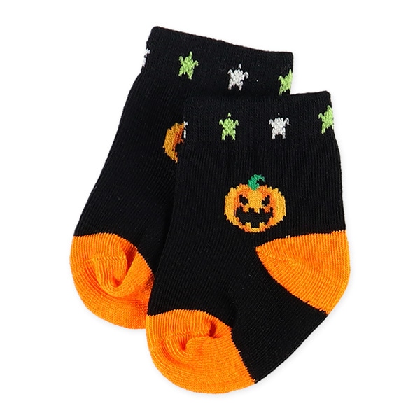 3足組新生児クルーソックス（ハロウィン）
