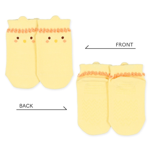 3足組ベビーローカットソックス（フロントアニマル）