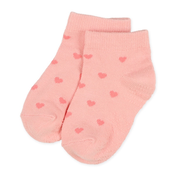 3足組ベビーローカットソックス（花柄・ドット）