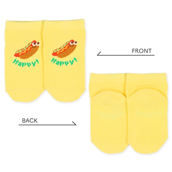 3足組ベビーローカットソックス（ジャンクフード）