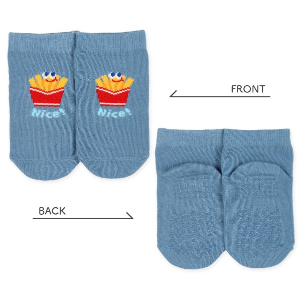 3足組ベビーローカットソックス（ジャンクフード）