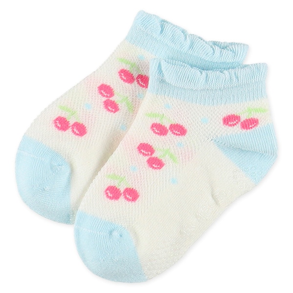 3足組ベビーローカットソックス（いちご）