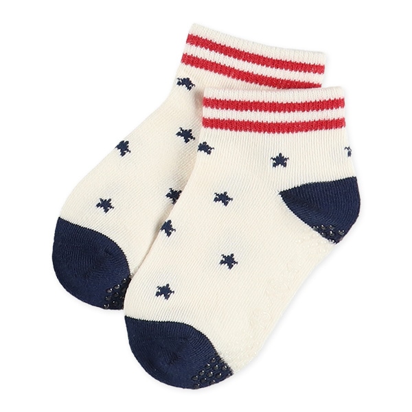 3足組ベビーローカットソックス（星）