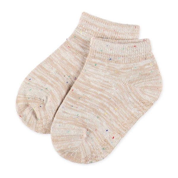 3足組ベビーローカットソックス（カラーネップ）