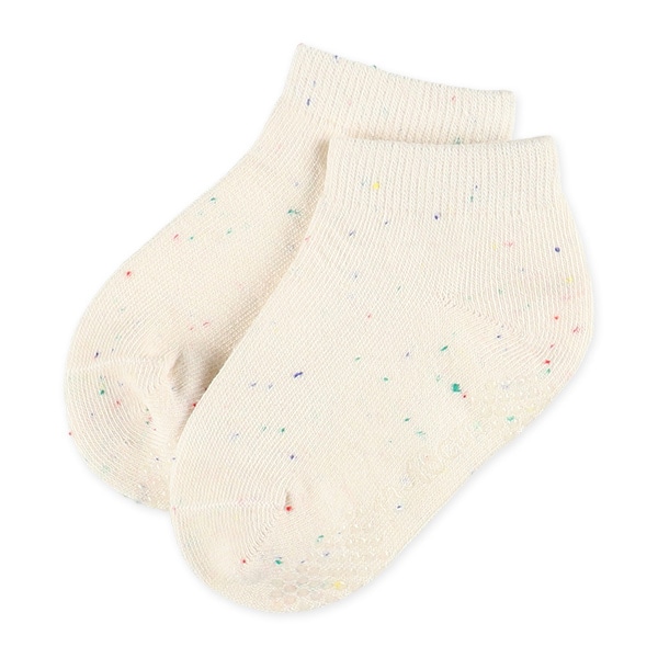 3足組ベビーローカットソックス（カラーネップ）