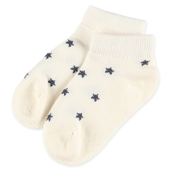 3足組べビーローカットソックス（星総柄）