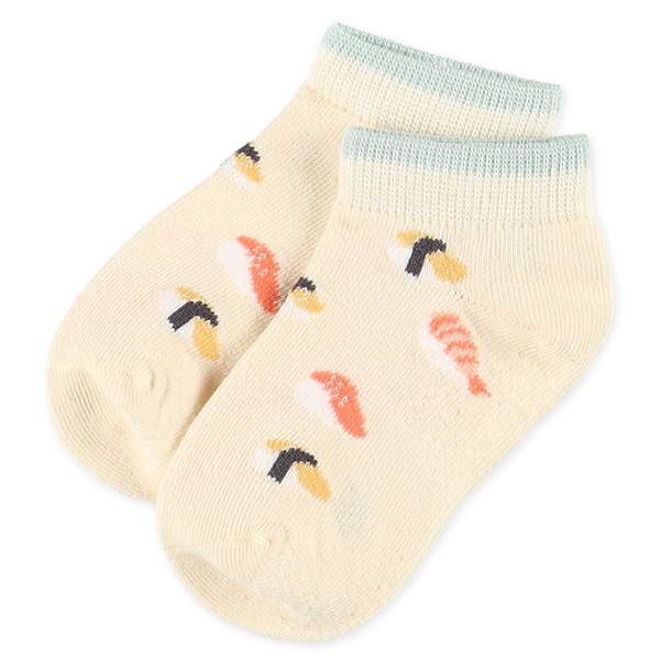 3足組べビーローカットソックス（寿司）