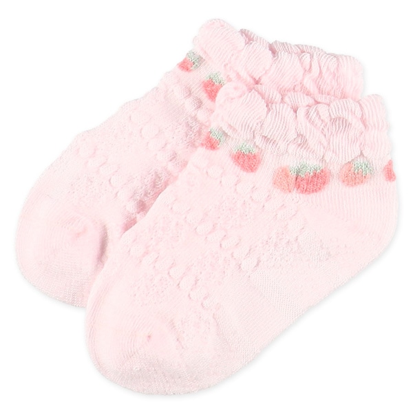 3足組べビーローカットソックス（いちご）