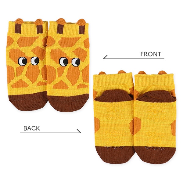 3足組ベビーローカットソックス（丸ごとアニマル）