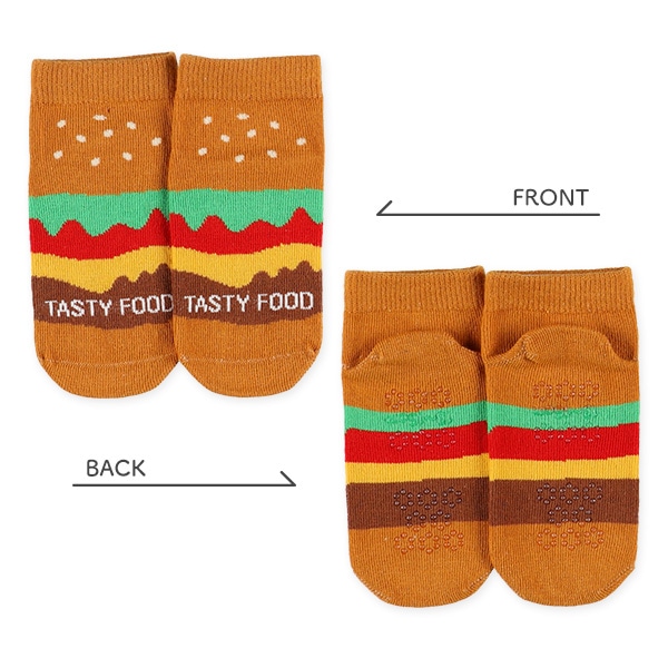 3足組ベビーローカットソックス（ジャンクフード）