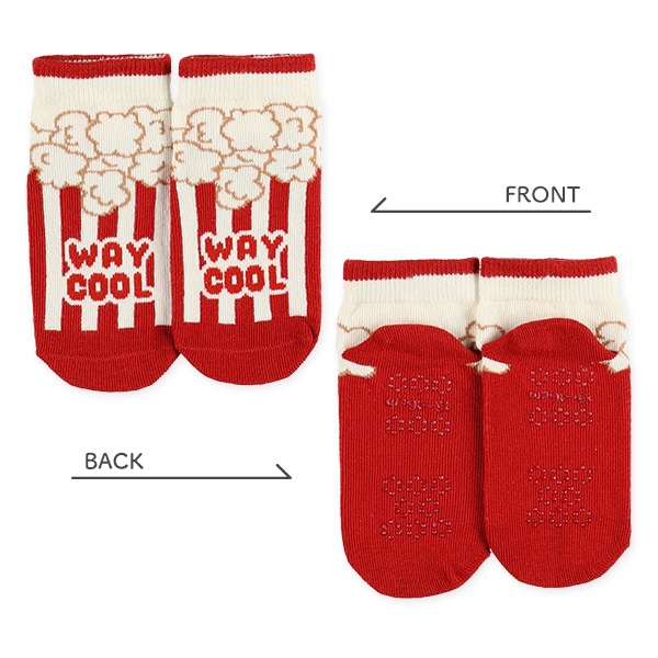 3足組ベビーローカットソックス（ジャンクフード）